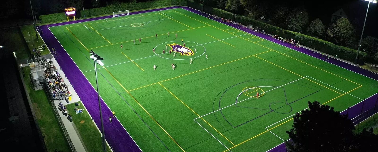 The new turf field at Elmira College