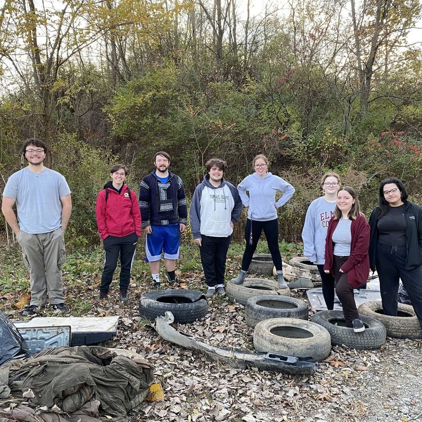 Elmira College Students Volunteer To Clean Area Riverways