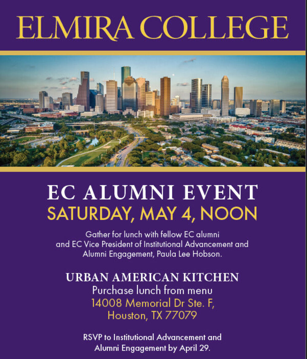 EC Alumni Event in Houston, TX | May 04, 2024 | Elmira College