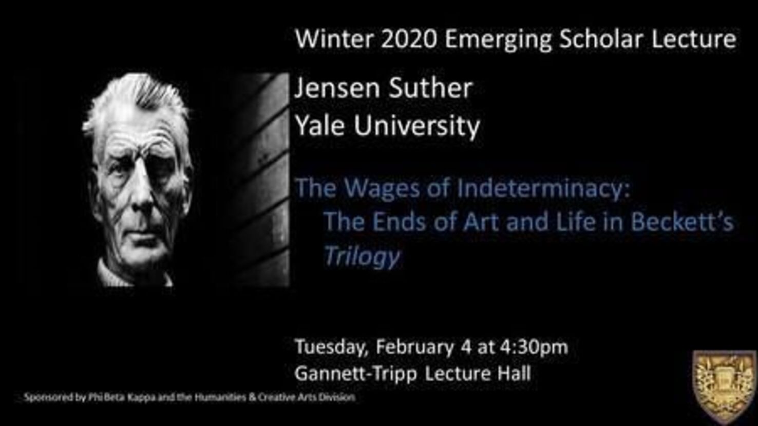 Emerging Scholar Lecture Examines Relationship Between Literature and Philosophy