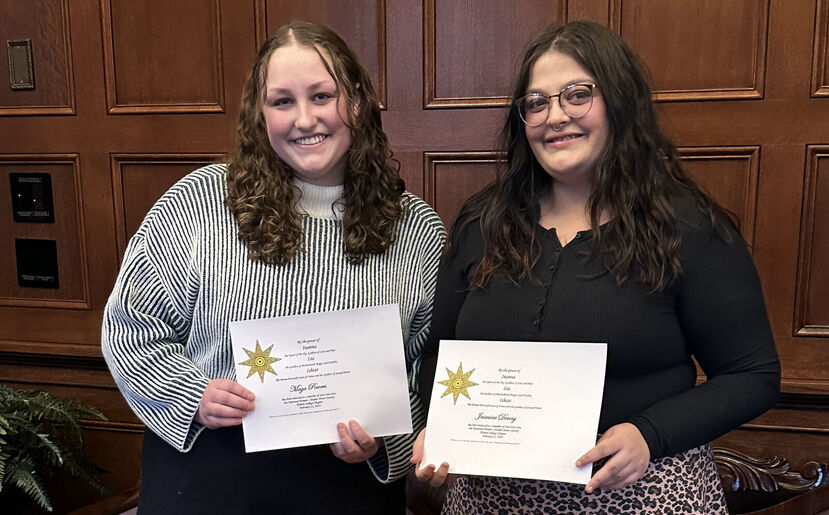 Two Elmira College Students Inducted Into Triota Honor Society